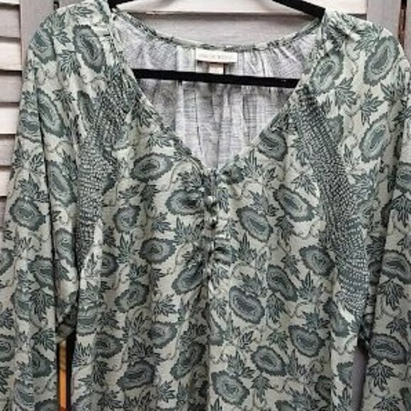 Women's Long Sleeve V-Neck Tunic Top | Knox Rose™ | Medium - Picture 3 of 11